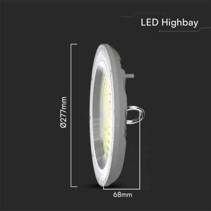 LED Industrijska svjetiljka High Bay LED/150W/230V 3000/4000/6500K IP65 ø 27,7 cm