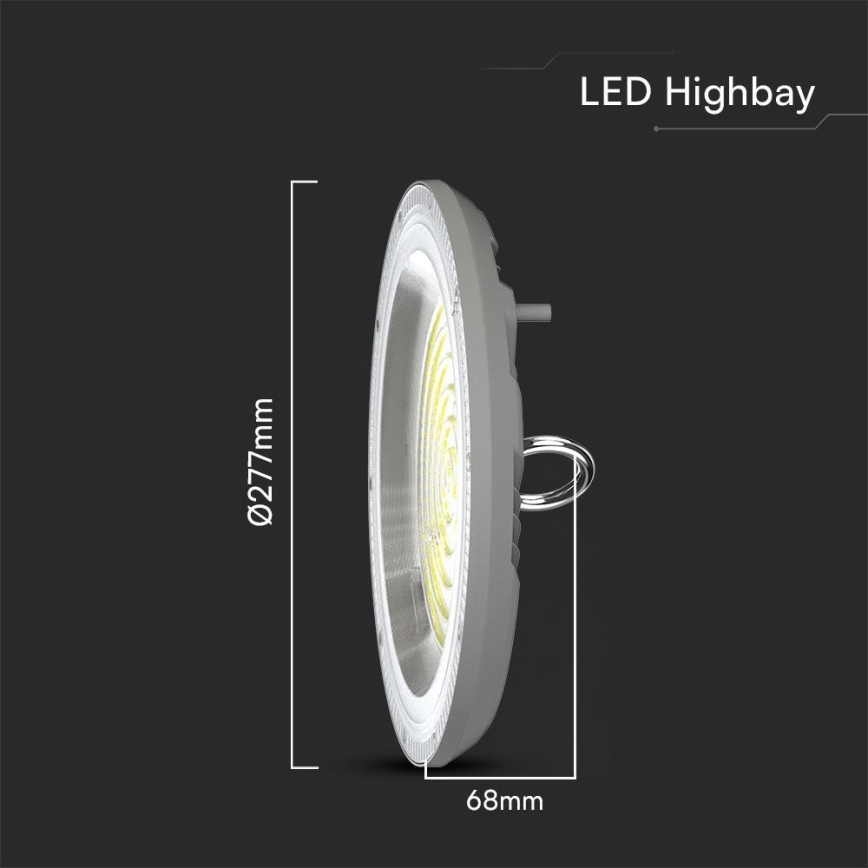 LED Industrijska svjetiljka High Bay LED/150W/230V 3000/4000/6500K IP65 ø 27,7 cm