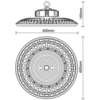 LED Industrijska svjetiljka UFO HIGHBAY LED/200W/230V 5000K IP65
