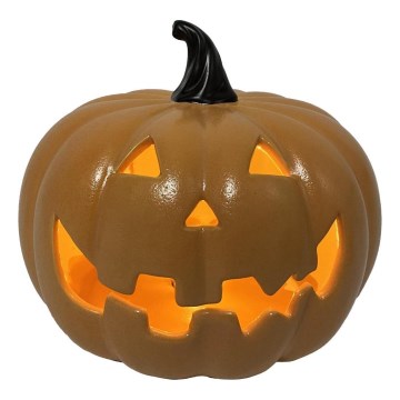 LED Keramička bundeva HALLOWEEN LED/3xLR44/topla bijela