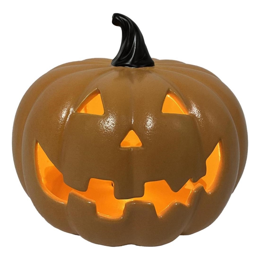 LED Keramička bundeva HALLOWEEN LED/3xLR44/topla bijela