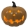 LED Keramička bundeva HALLOWEEN LED/3xLR44/topla bijela