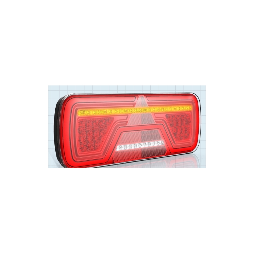 LED Kombinirano svjetlo s dinamičkim pokazivačem smjera LED/10-30V IP67 desno
