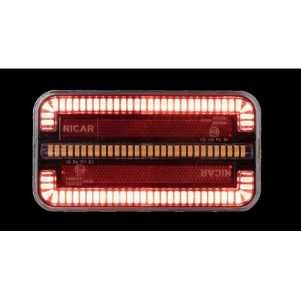 LED Kombinirano svjetlo s dinamičkim pokazivačem smjera LED/12-24V IP65