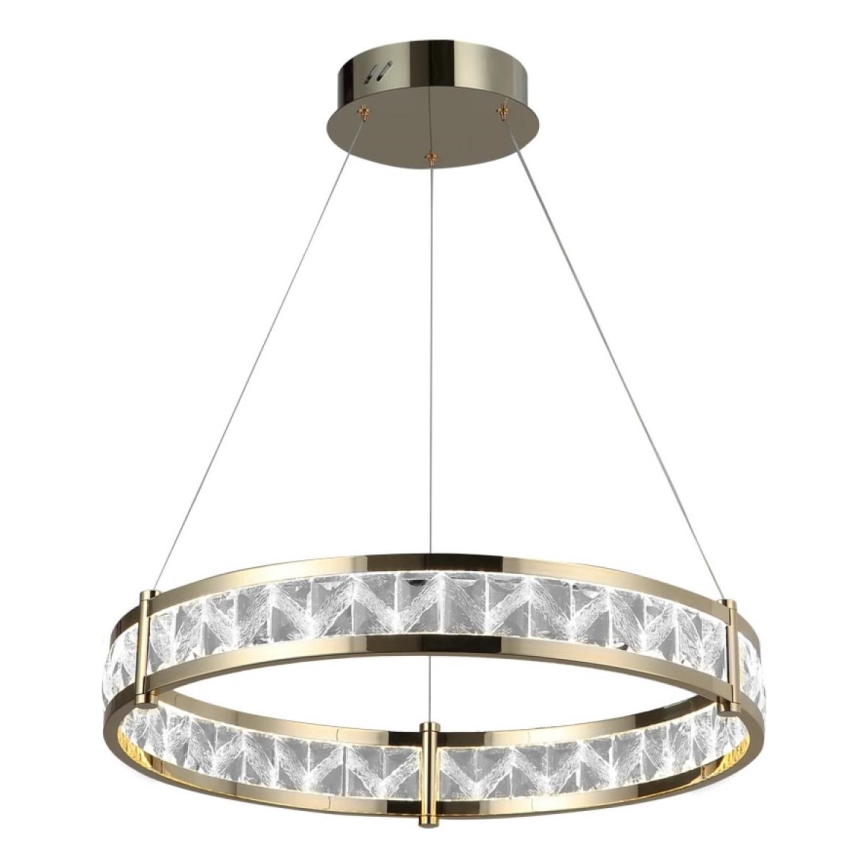 LED kristalni luster na sajli ENRIQUE s mogućnošću prigušivanja LED/40W//230V 3000-6000K promjer 60 cm + daljinski upravljač