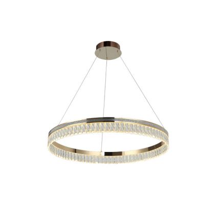 Prigušivi LED kristalni luster na sajli THALIA LED/55W/230V 3000-6000K Ø 80 cm + daljinski upravljač