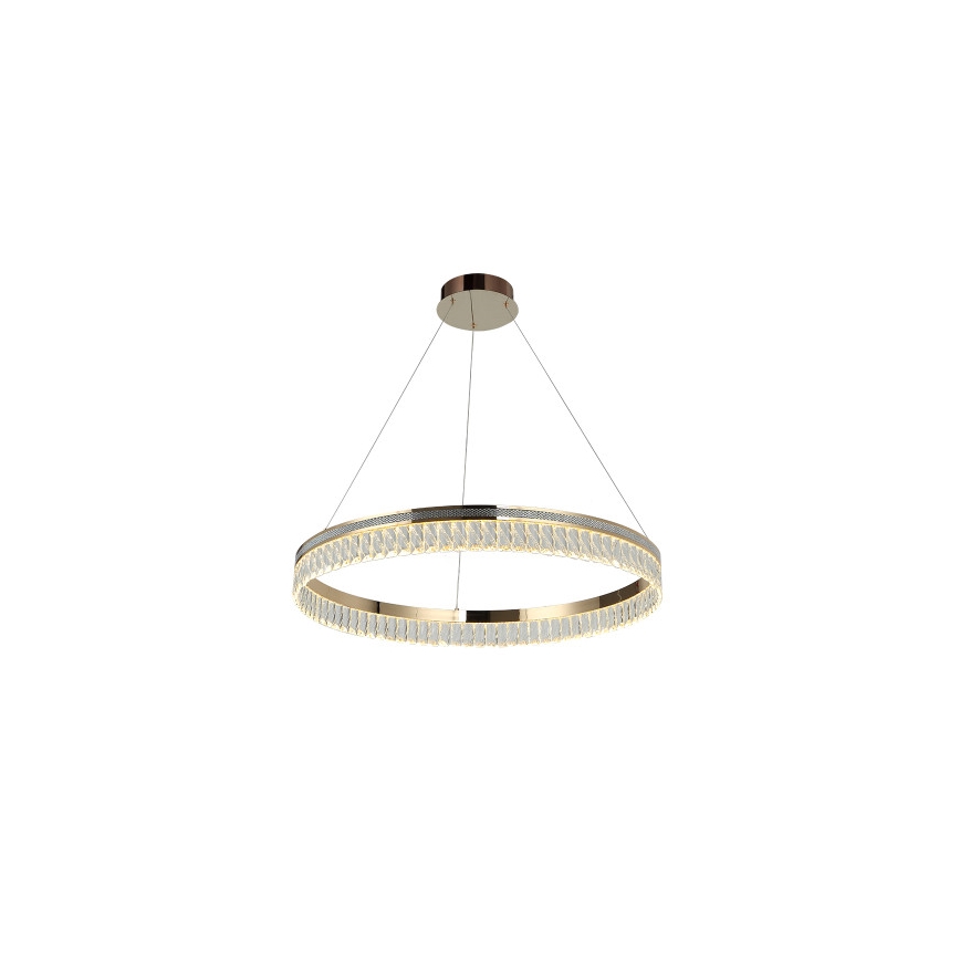 Prigušivi LED kristalni luster na sajli THALIA LED/55W/230V 3000-6000K Ø 80 cm + daljinski upravljač