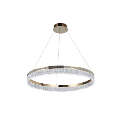 Prigušivi LED kristalni luster na sajli THALIA LED/55W/230V 3000-6000K Ø 80 cm + daljinski upravljač