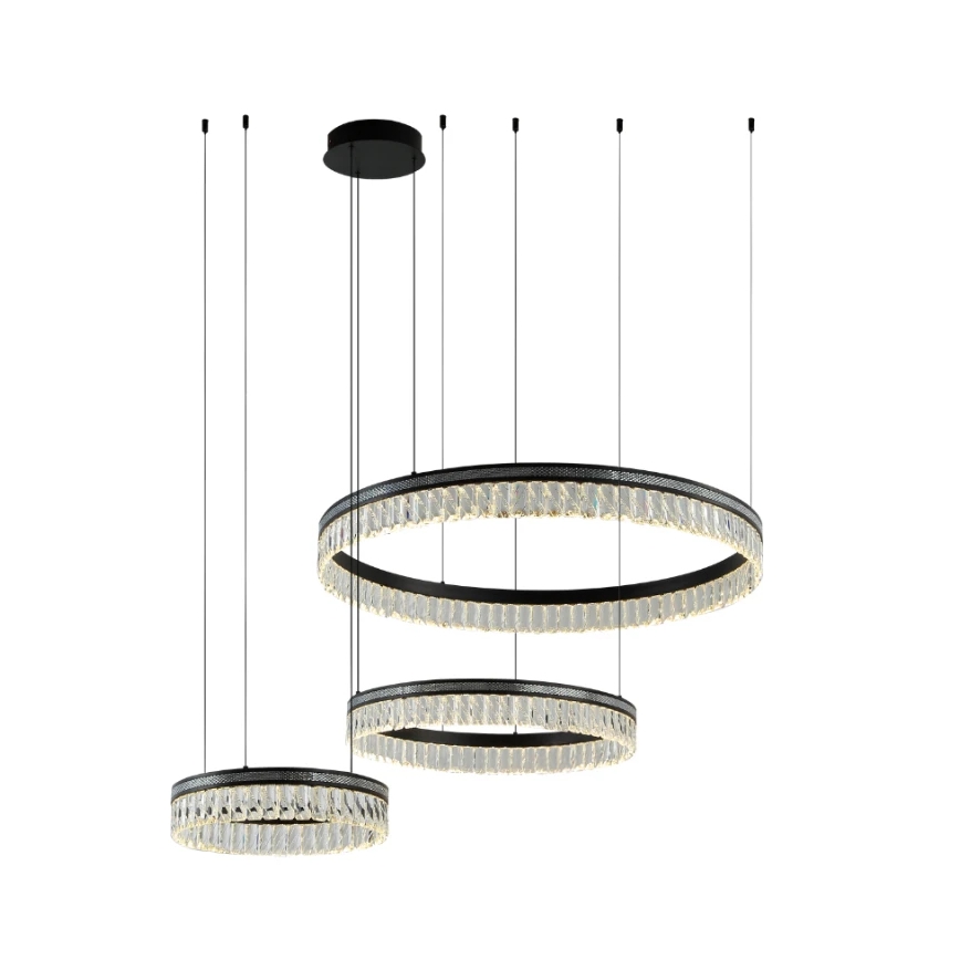 LED kristalni luster na sajli THALIA LED/120W/230V 3000-6000K s mogućnošću prigušivanja + daljinsko upravljanje
