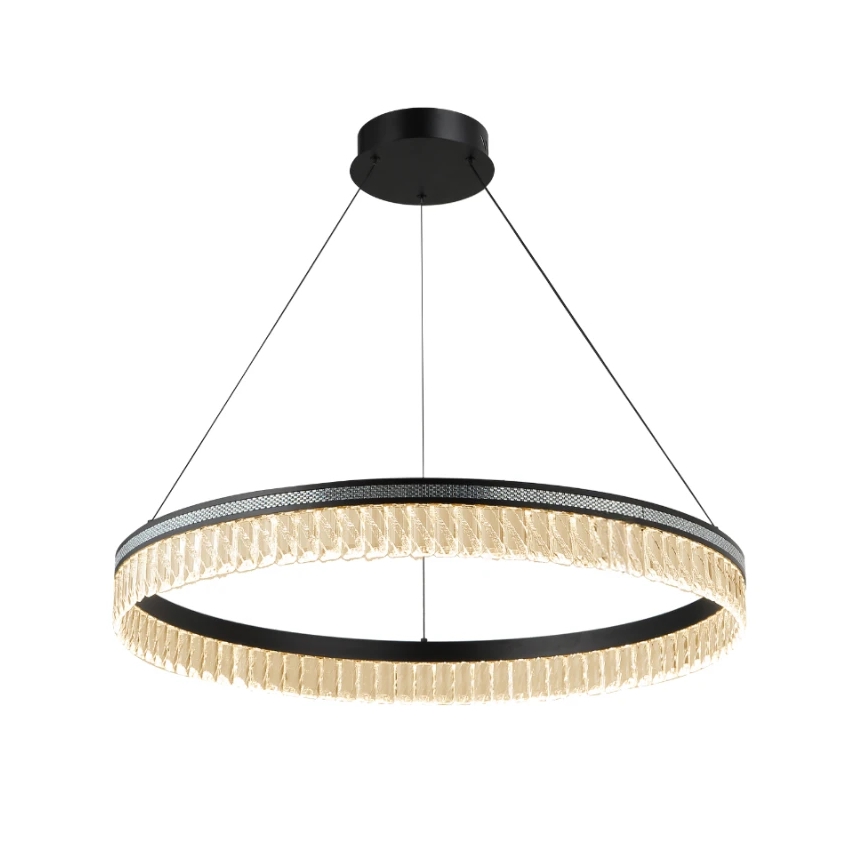 LED kristalni luster na sajli THALIA s mogućnošću prigušivanja LED/55W/230V 3000–6000K Ø 80 cm + daljinski upravljač