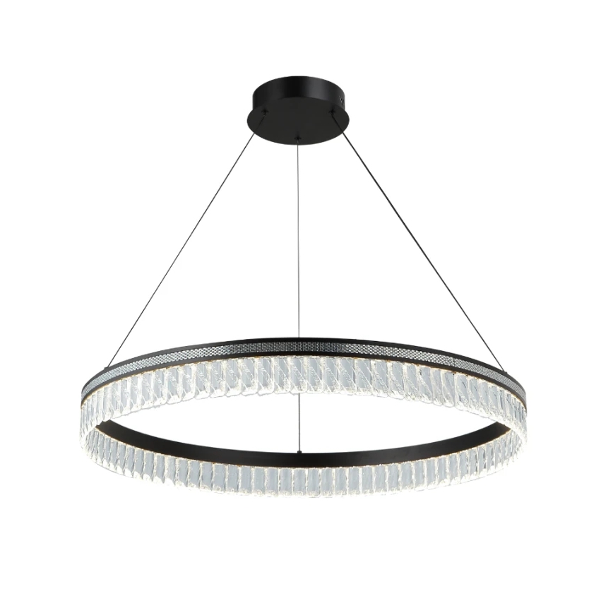 LED kristalni luster na sajli THALIA s mogućnošću prigušivanja LED/55W/230V 3000–6000K Ø 80 cm + daljinski upravljač