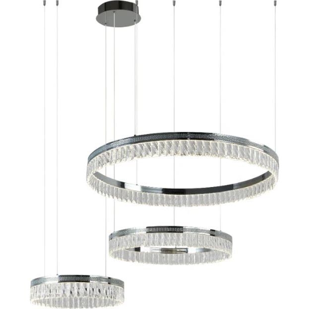 LED kristalni luster s mogućnošću prigušivanja na sajli THALIA LED/120W/230V 3000-6000K + daljinski upravljač
