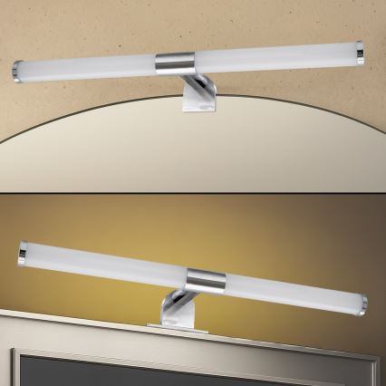 LED kupaonska rasvjeta za ogledalo 2 u 1 APA LED/6W/230V 40 cm IP44 sjajni krom