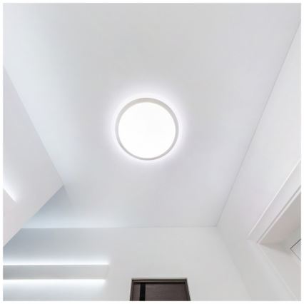LED stropna svjetiljka za kupaonicu DEFENDER LED/12/18/24W/230V 3000/4000/6500K IP65 promjer 30 cm bijela