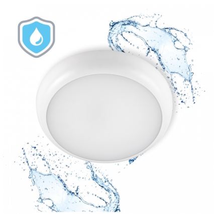 LED stropna svjetiljka za kupaonicu DEFENDER LED/12/18/24W/230V 3000/4000/6500K IP65 promjer 30 cm bijela