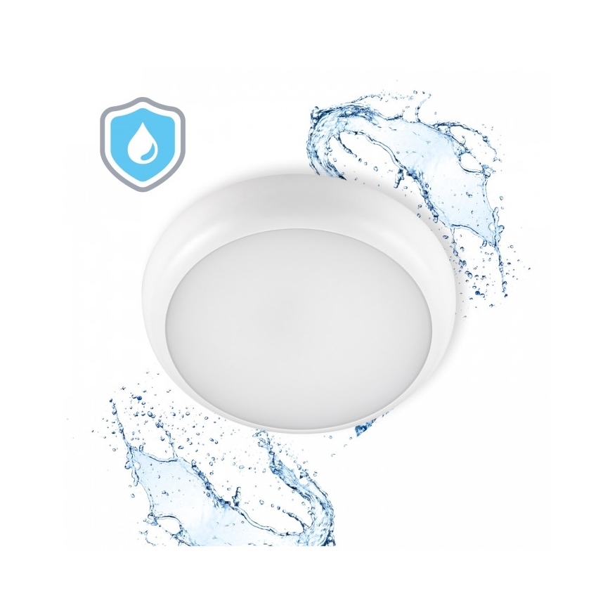 LED stropna svjetiljka za kupaonicu DEFENDER LED/12/18/24W/230V 3000/4000/6500K IP65 promjer 30 cm bijela