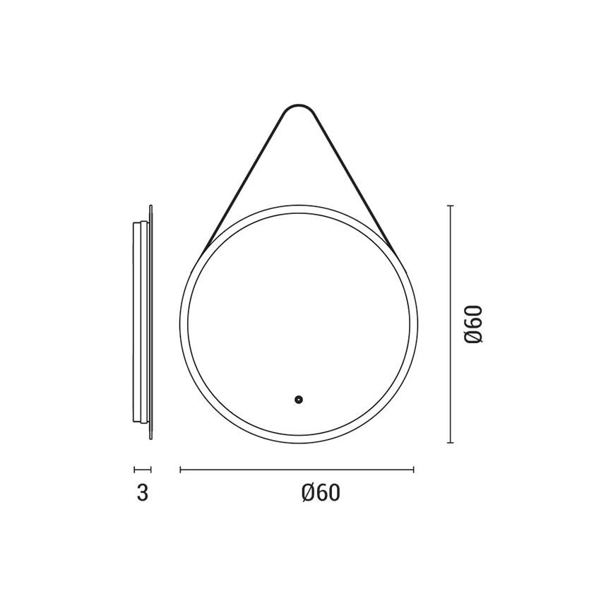 LED Kupaonsko ogledalo s pozadinskim osvjetljenjem LED/20W/230V 3000/4000/6000K IP44