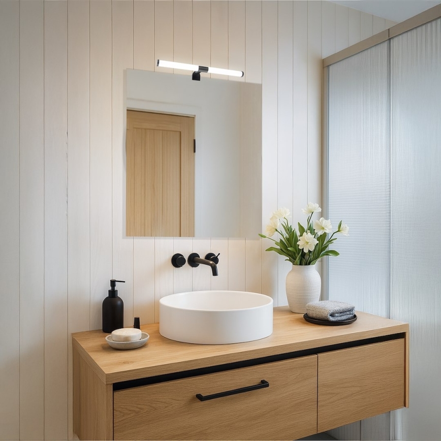 LED kupaonsko osvjetljenje za ogledalo APA LED/6W/230V 40 cm IP44 crno