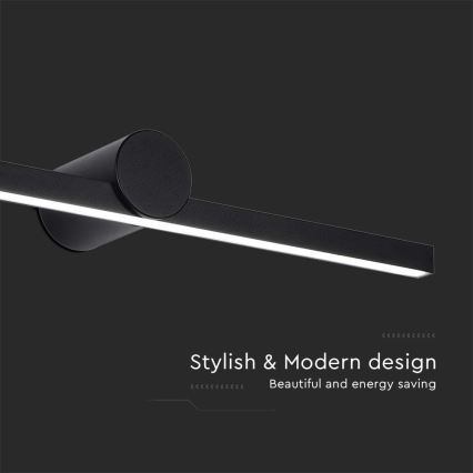 LED kupaonsko osvjetljenje za ogledalo LED/10W/230V 3000K IP65 crna