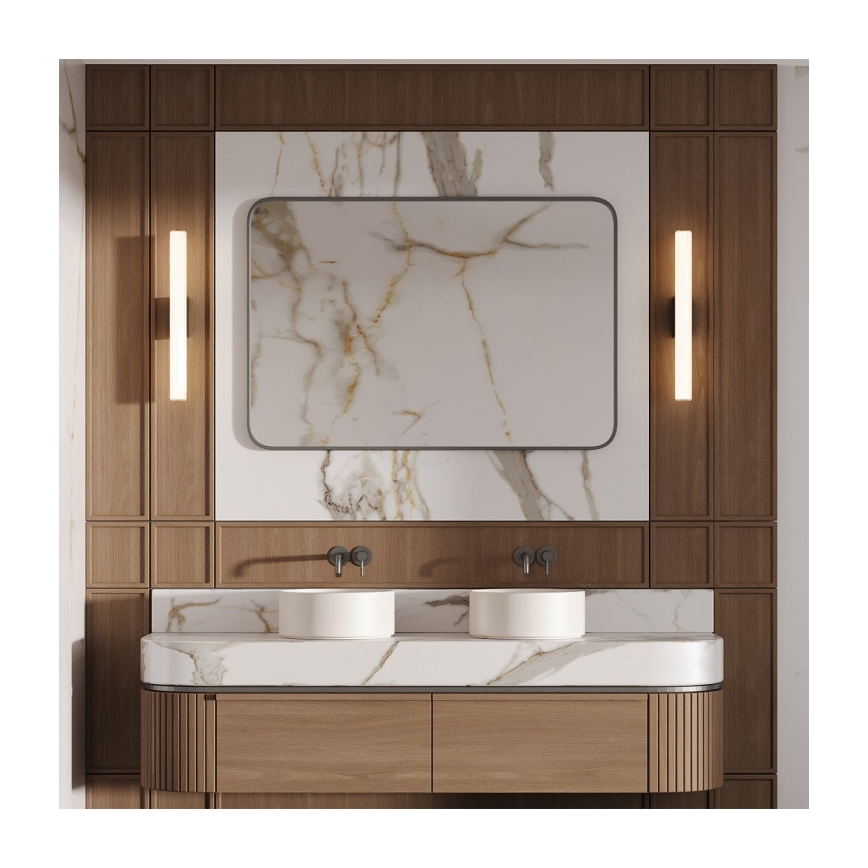 LED rasvjeta za kupaonsko ogledalo LINEA LED/12W/230V 3000/4000/6000K IP44 61 cm crna