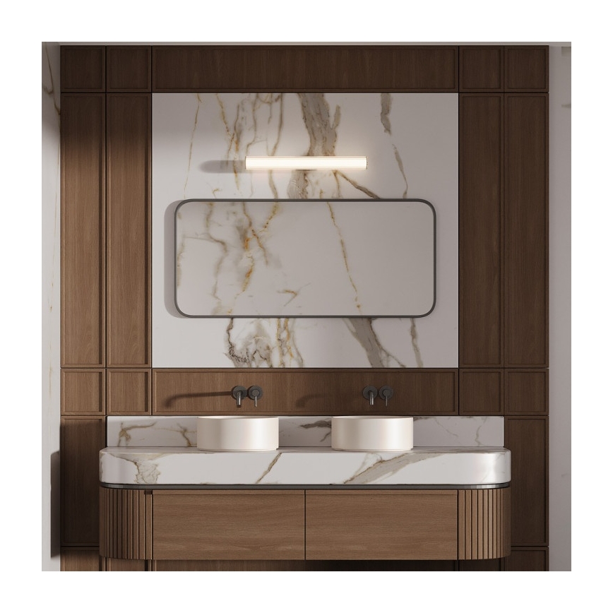 LED rasvjeta za kupaonsko ogledalo LINEA LED/12W/230V 3000/4000/6000K IP44 61 cm crna