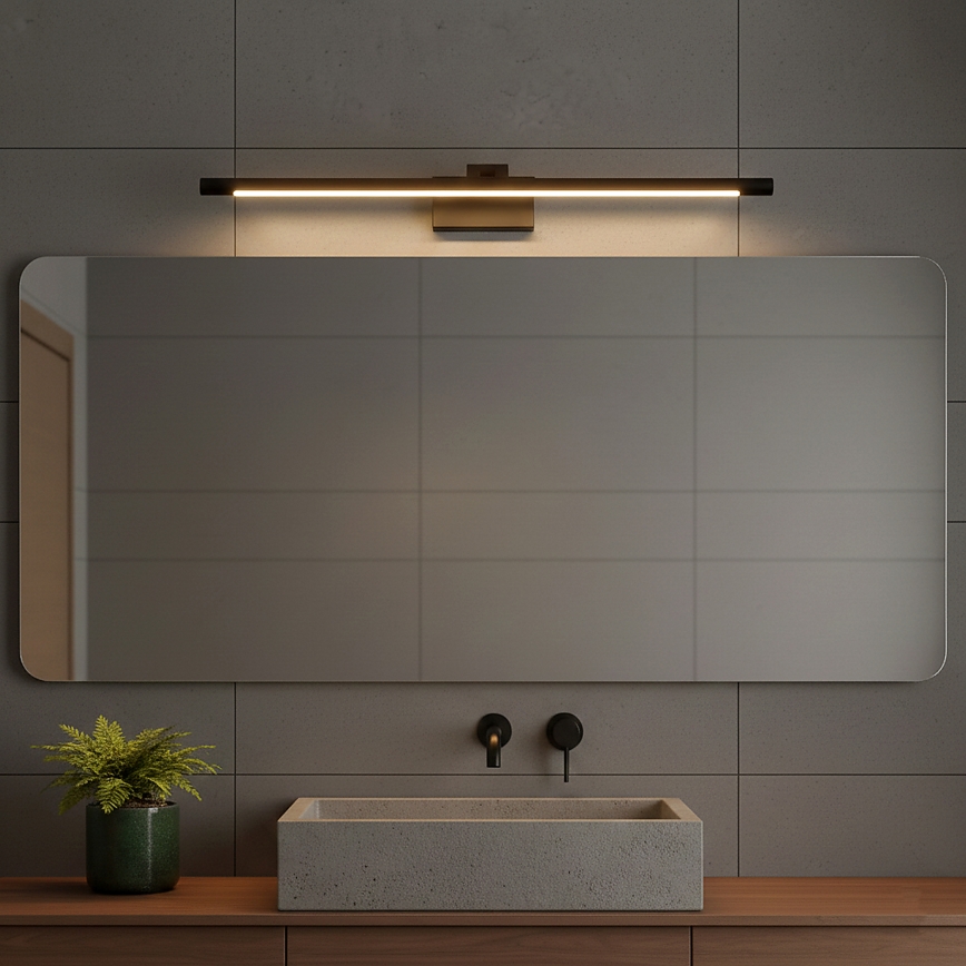 LED kupaonsko osvjetljenje za ogledalo MIRROR, 8 W, 230 V, 4000 K, IP44, 60 cm, crno