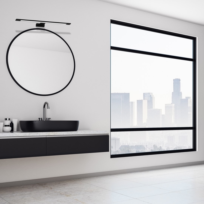 LED Kupaonsko osvjetljenje za ogledalo SHINE LED/12W/230V 60 cm IP44 crna