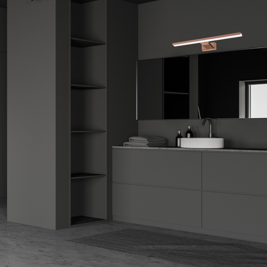 LED kupaonsko osvjetljenje za ogledalo SHINE LED/13,8W/230V 60 cm IP44 ružičasto zlato