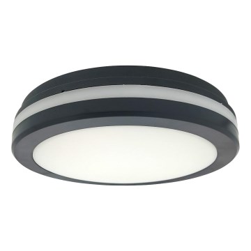 LED kupaonsko stropno svjetlo s detektorom pokreta LED/20W/230V 3000/4000/6500K prom. 23 cm IP54 antracit