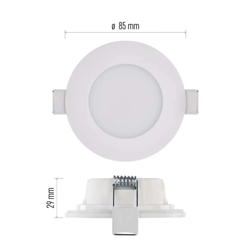 LED Stropna kupaonska svjetiljka LORI LED/4,5W/230V IP65 2700/4000K promjer 8,5 cm bijela