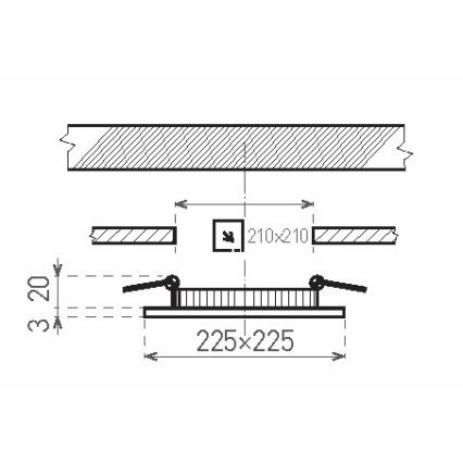 LED Stropna kupaonska svjetiljka VEGA LED/18W/230V 3800K 22,5 cm IP44