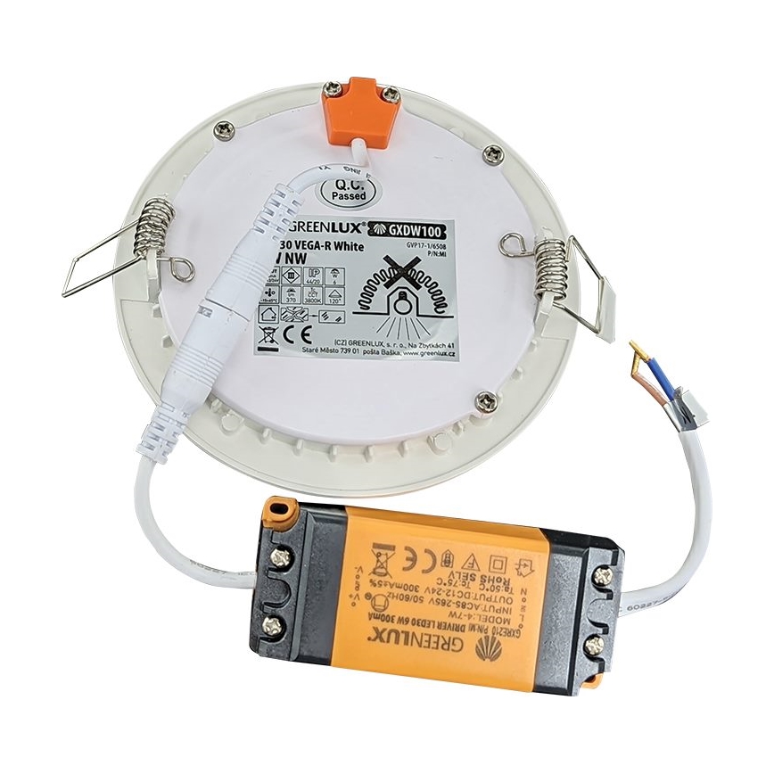 LED Stropna kupaonska svjetiljka VEGA LED/6W/230V 3800K promjer 11,8 cm IP44