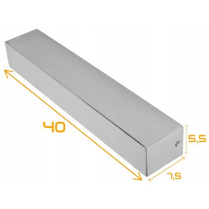 LED kupaonsko zidno svjetlo LED/9W/230V 40 cm IP44 sjajni krom