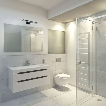 LED Kupaonsko zidno svjetlo SHINE LED/7W/230V 30 cm IP44 crno