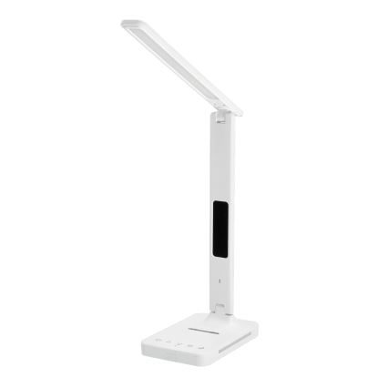LED stolna lampa s mogućnošću prigušivanja, bežičnim QI punjenjem, zaslonom i USB priključkom LED/7W/230V 3000-6000K bijela