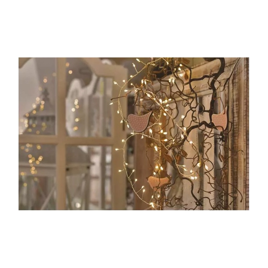 LED  lanac 100xLED/3xAA 2,7m topla bijela