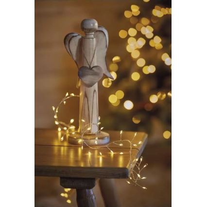 LED  lanac 100xLED/3xAA 2,7m topla bijela