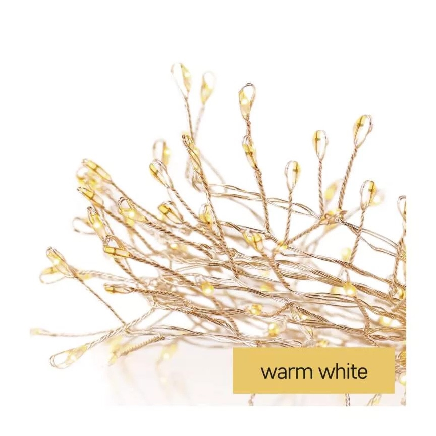 LED  lanac 100xLED/3xAA 2,7m topla bijela