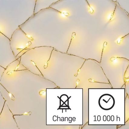 LED  lanac 100xLED/3xAA 2,7m topla bijela