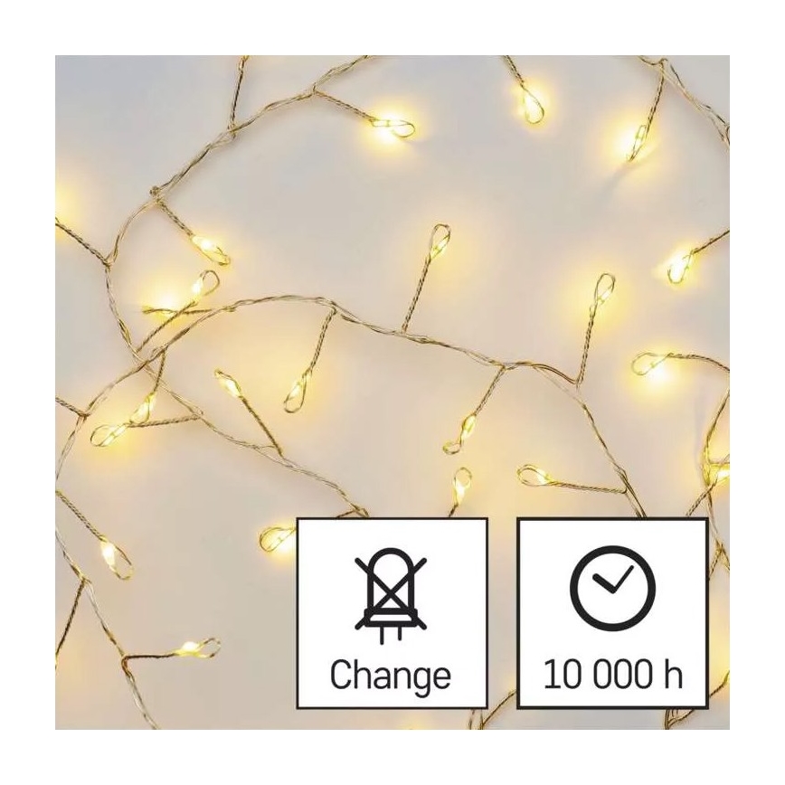 LED  lanac 100xLED/3xAA 2,7m topla bijela
