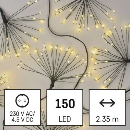 LED  lanac 150xLED/5,35m topla bijela