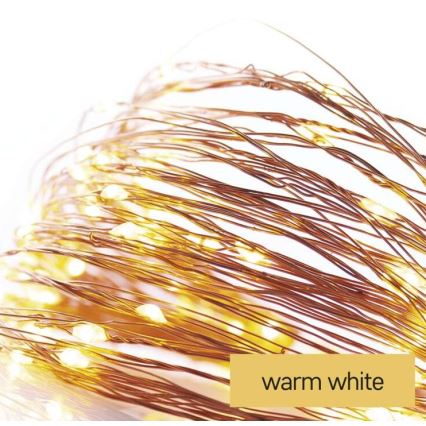 LED lanac 20xLED/2,4m topla bijela