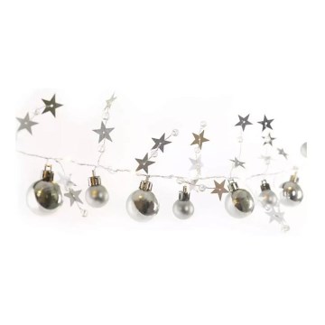 LED lanac 20xLED/2xAA 2,2 m topla bijela