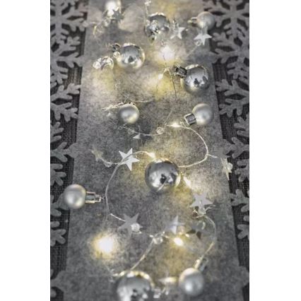 LED lanac 20xLED/2xAA 2,2 m topla bijela