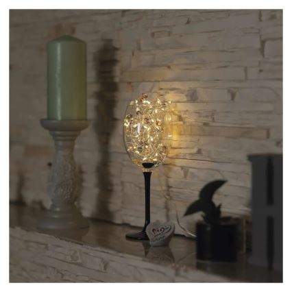 LED  lanac 40xLED/3xAA 1,5 m toplo bijela