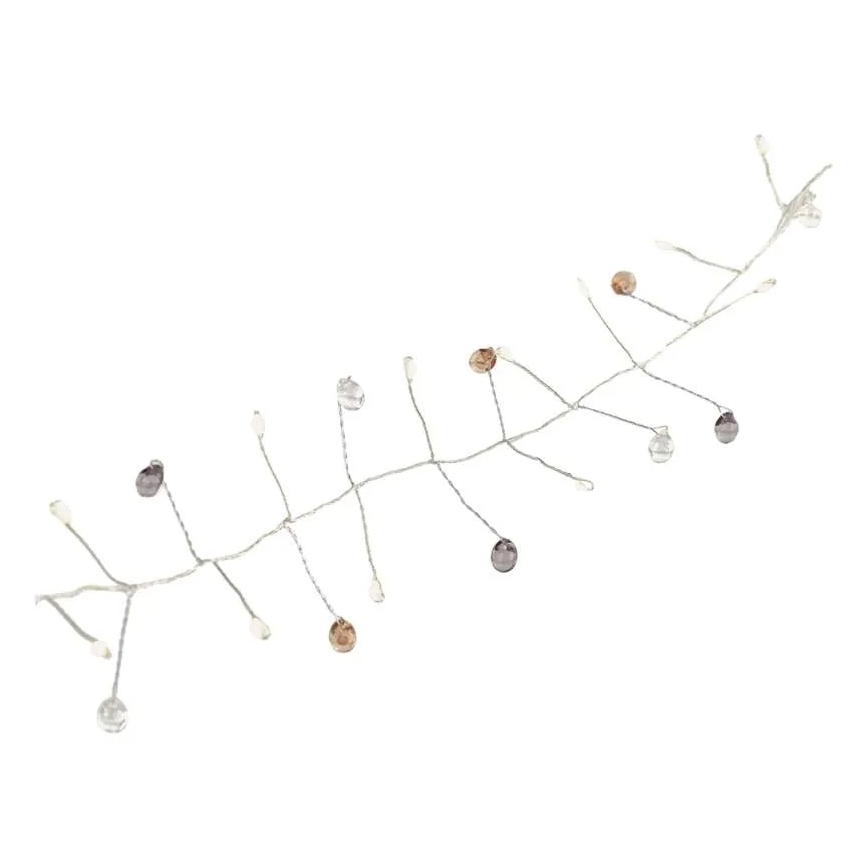 LED  lanac 40xLED/3xAA 1,5 m toplo bijela