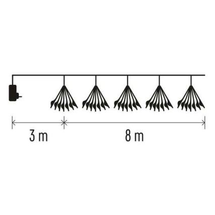 LED  lanac 450xLED/11m topla bijela