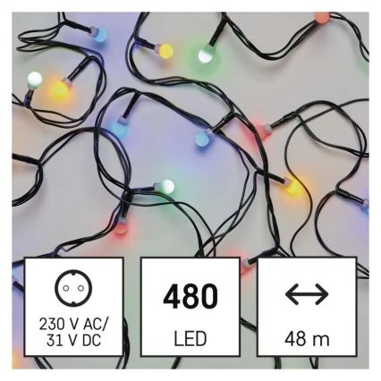 LED lanac 480xLED/8 funkcija 53 m IP44 višebojno