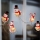 LED lanac s prianjaljkama 6xLED/2xAA 1,2m topla bijela snjegović