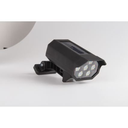 LED Lažna sigurnosna kamera sa senzorom i sa solarnim panelom LED/5W/5,5V 800 mAh IP65 + daljinski upravljač